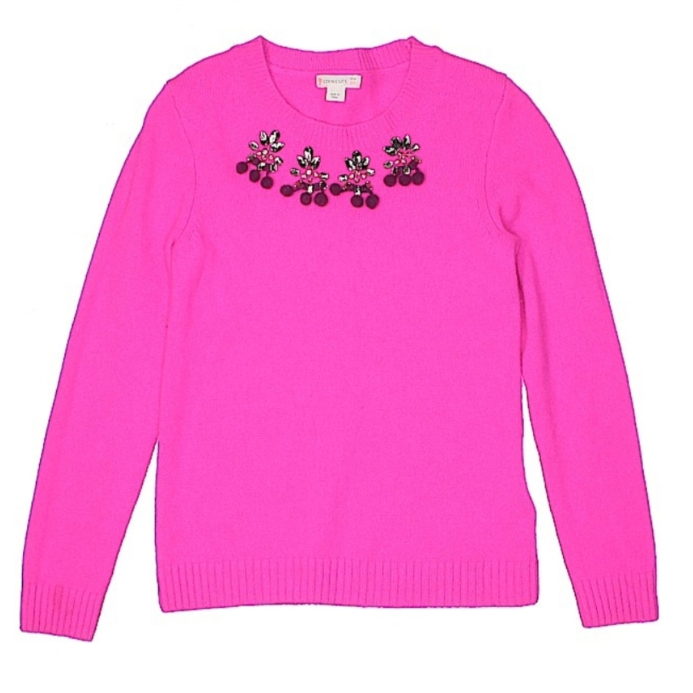 Crewcuts by J.Crew Girls Embellished Wool Sweater